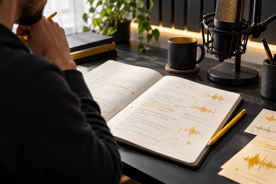 Unedited script prepared for a voice generator