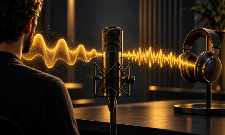 Illustrative artwork for AI-generated speech